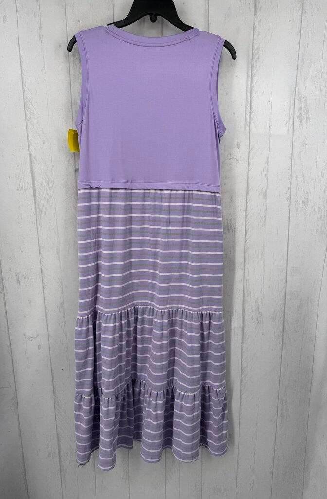 PM slvls stripe maxi dress