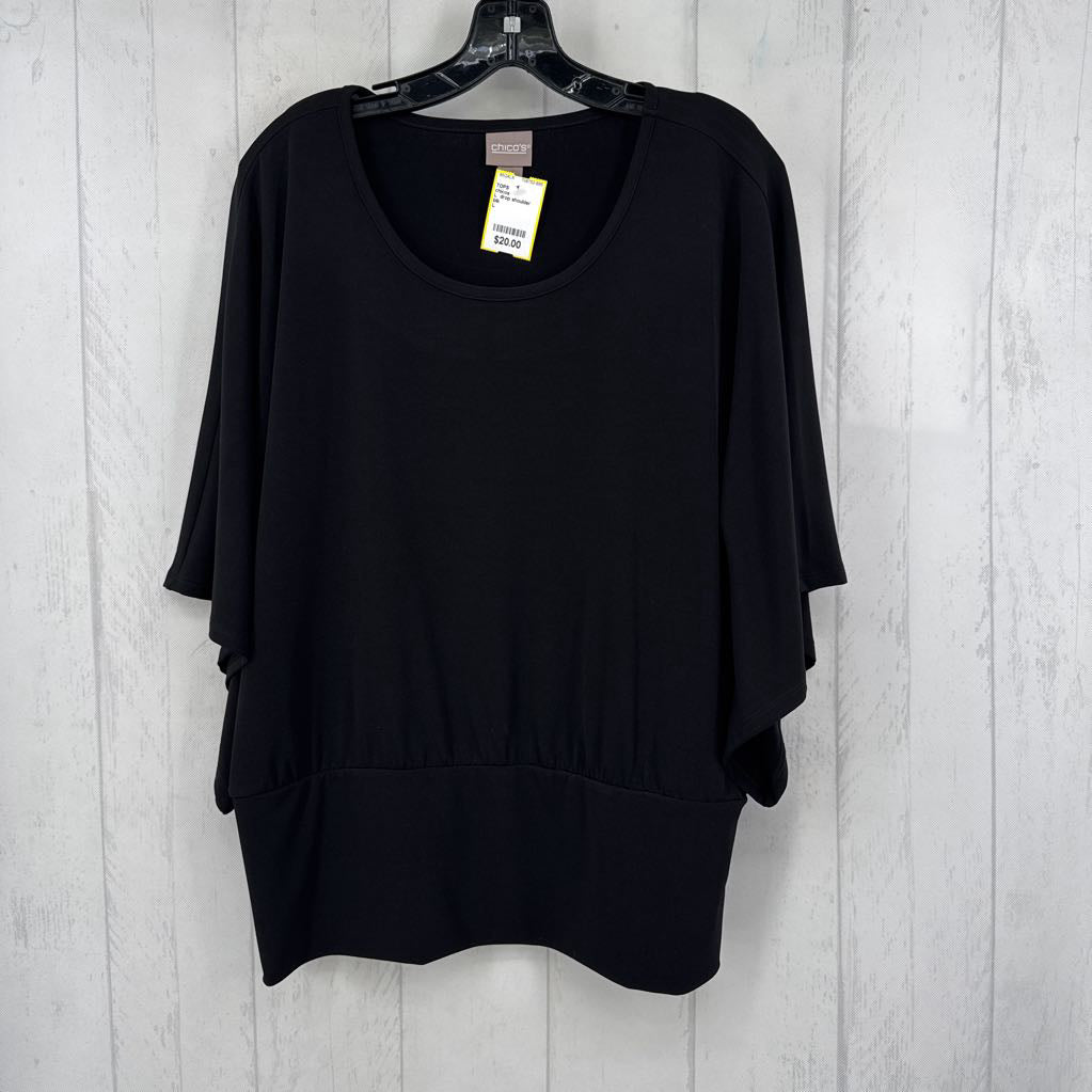 L drop shoulder top