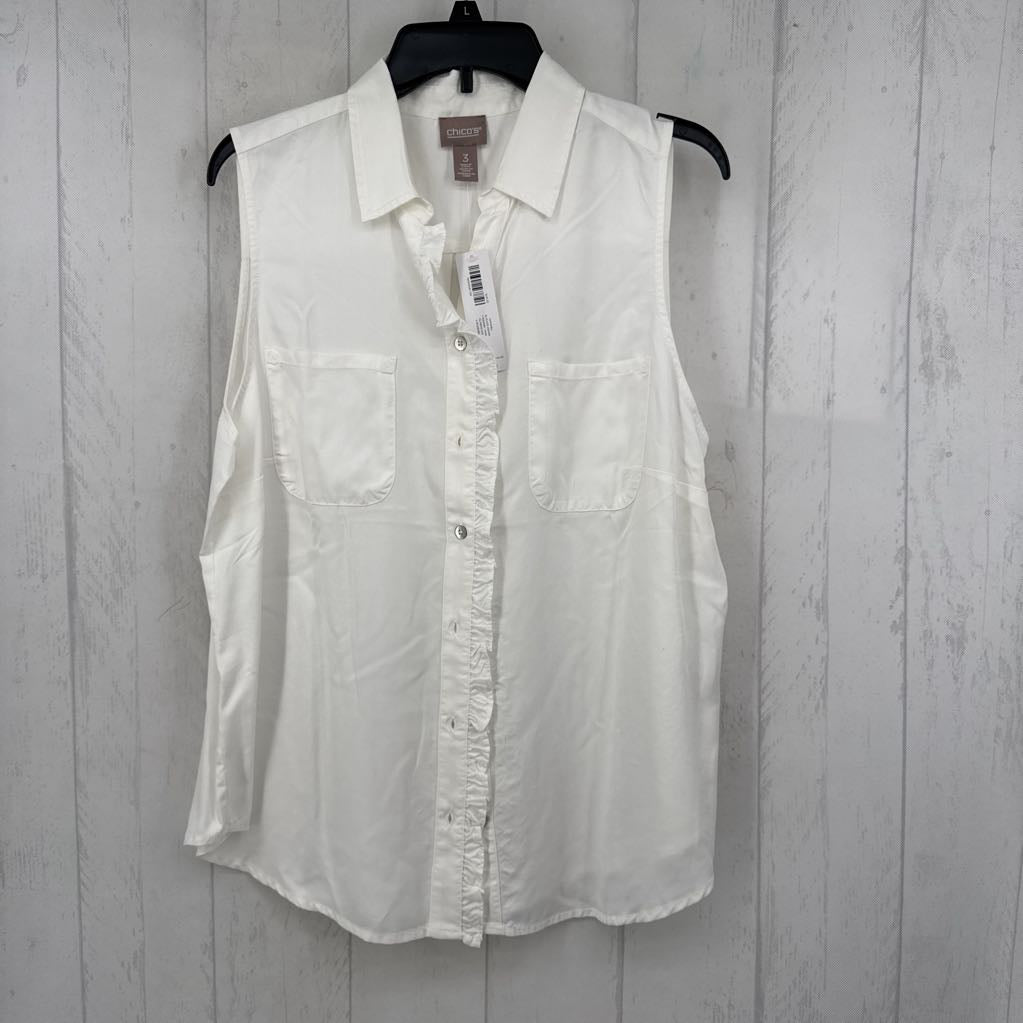 R57 XL button down slvls top