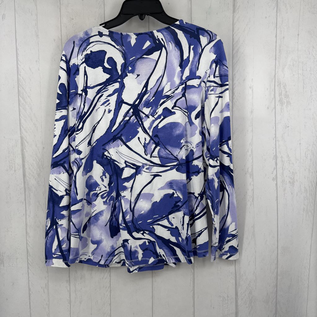 L flo print l/s tee