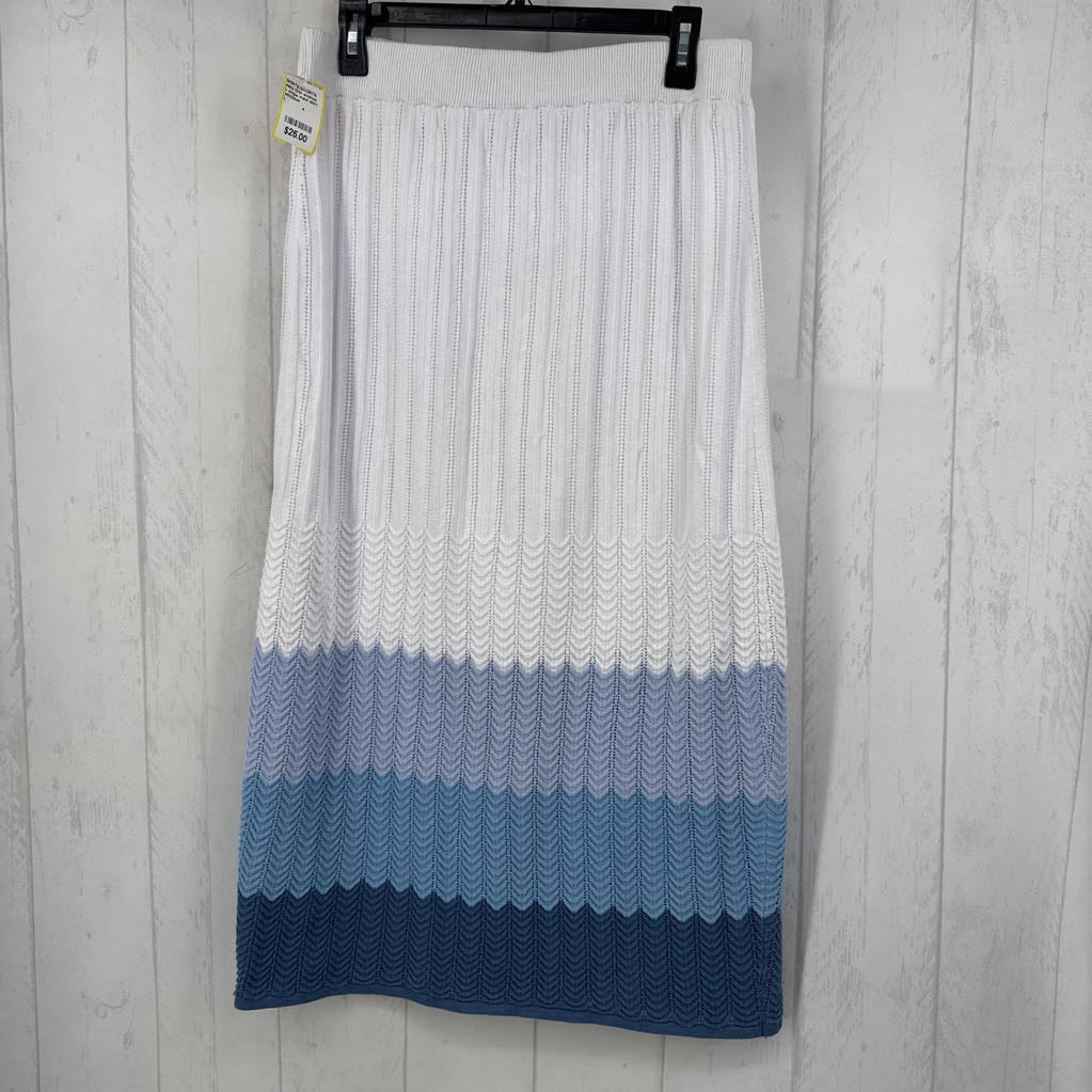 L stripe maxi skirt
