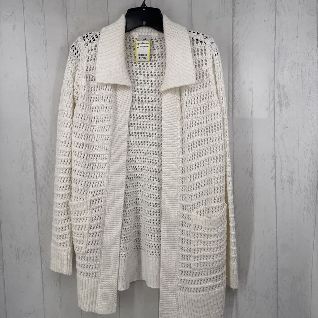 S l/s open cardigan