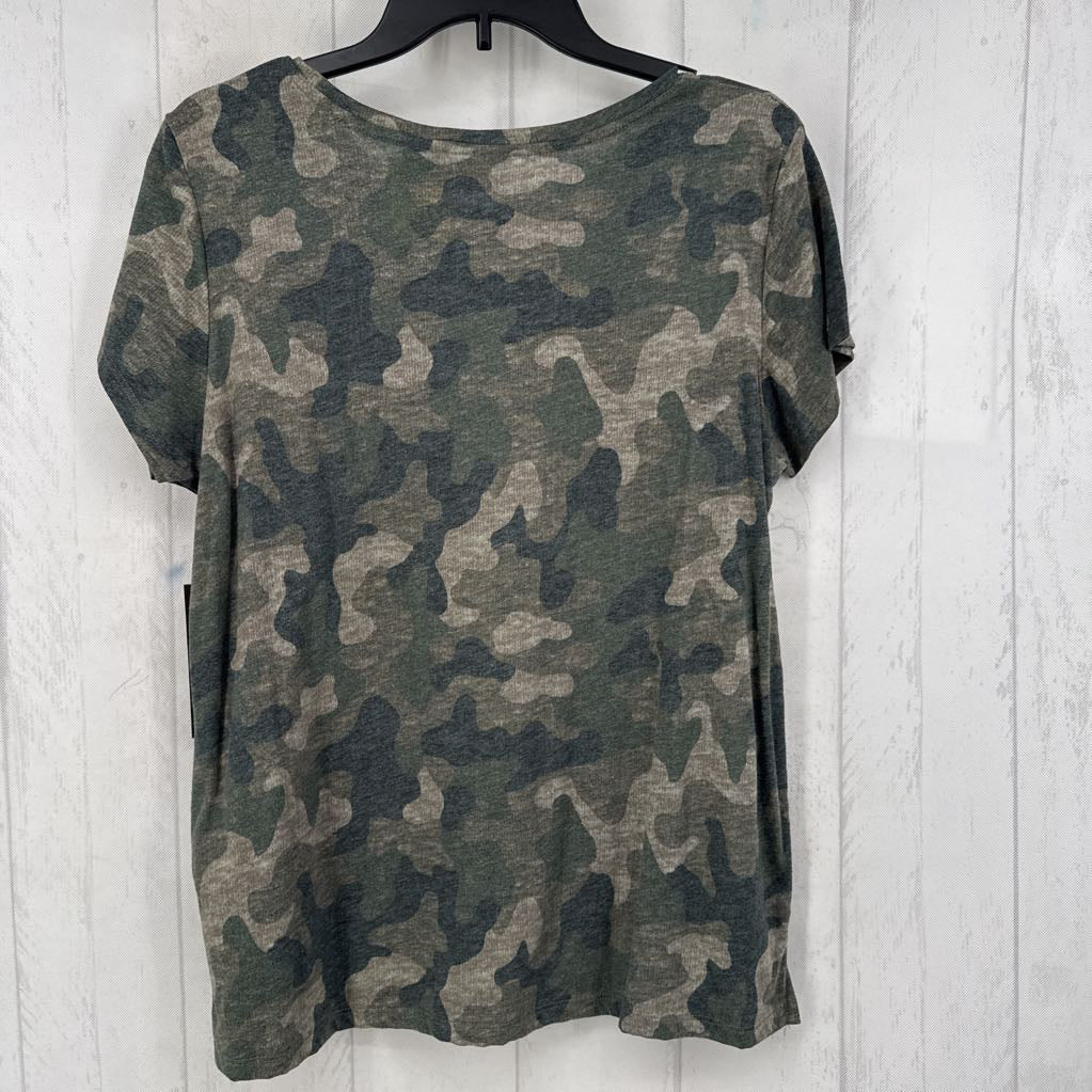 XL s/s camo top