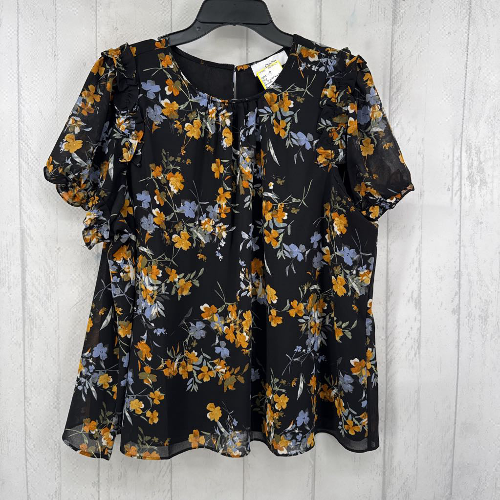 XL flo print s/s top