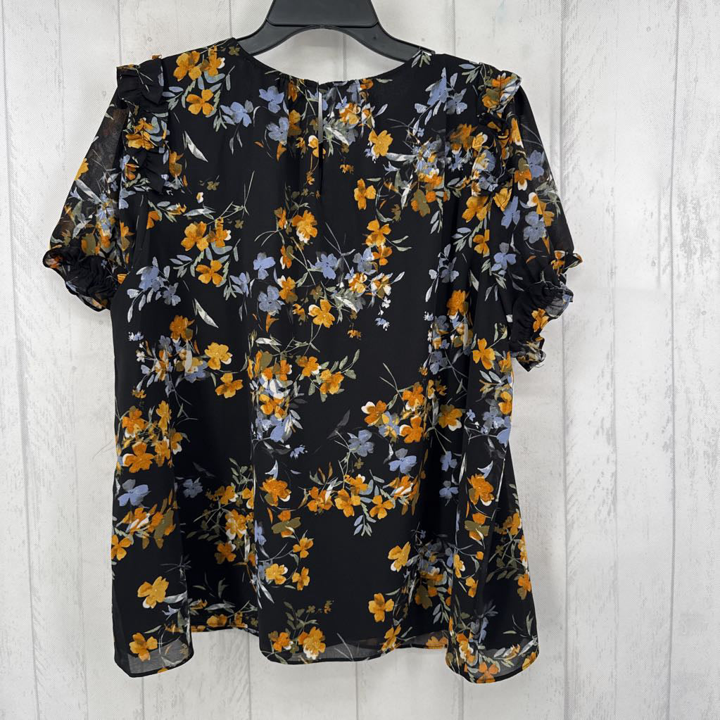 XL flo print s/s top