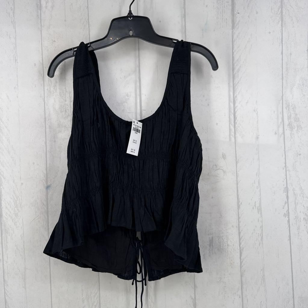 R60 L smocked tie front tank