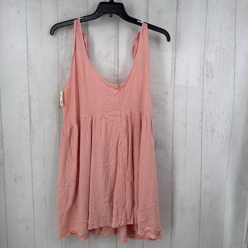 XL tie-up strap sundress