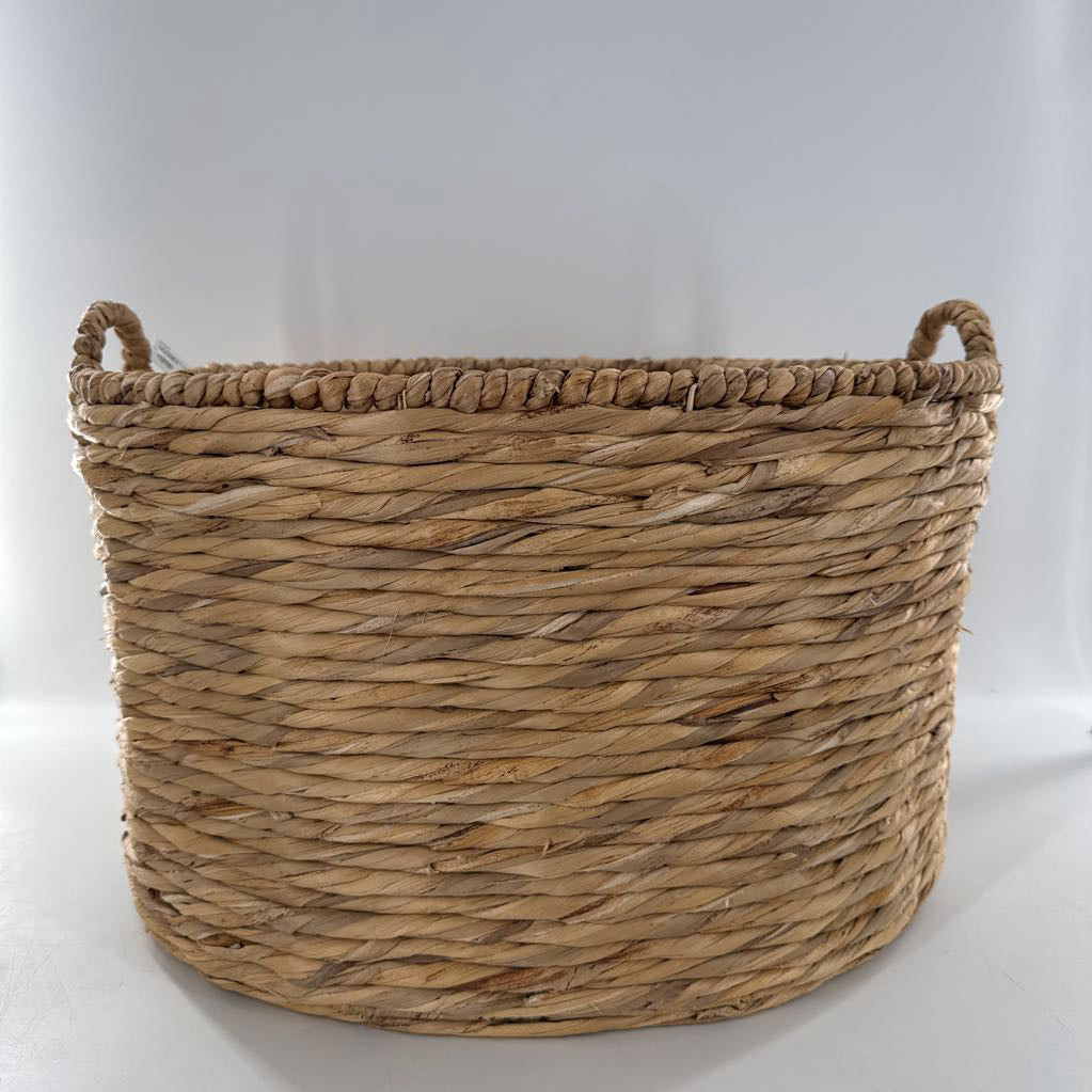 Lg seagrass basket w/handles