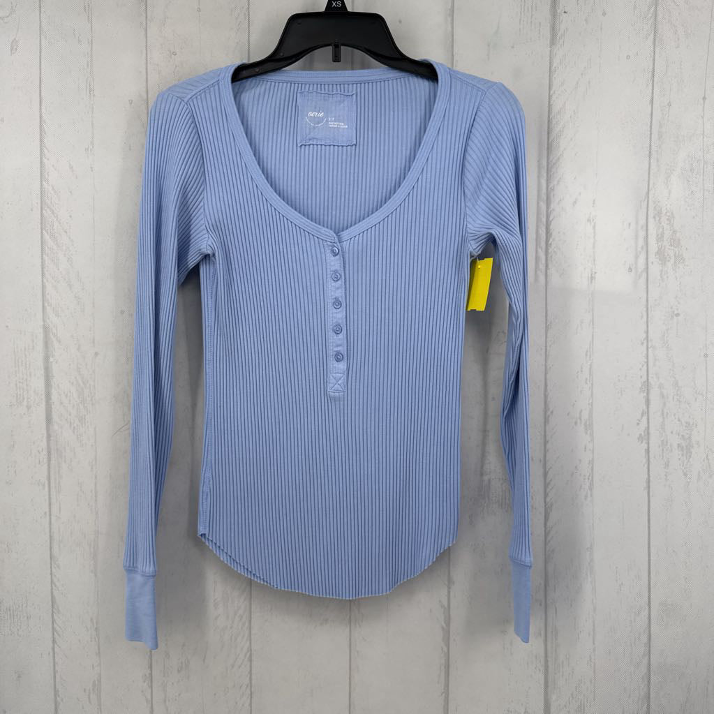 S ribbed l/s henley