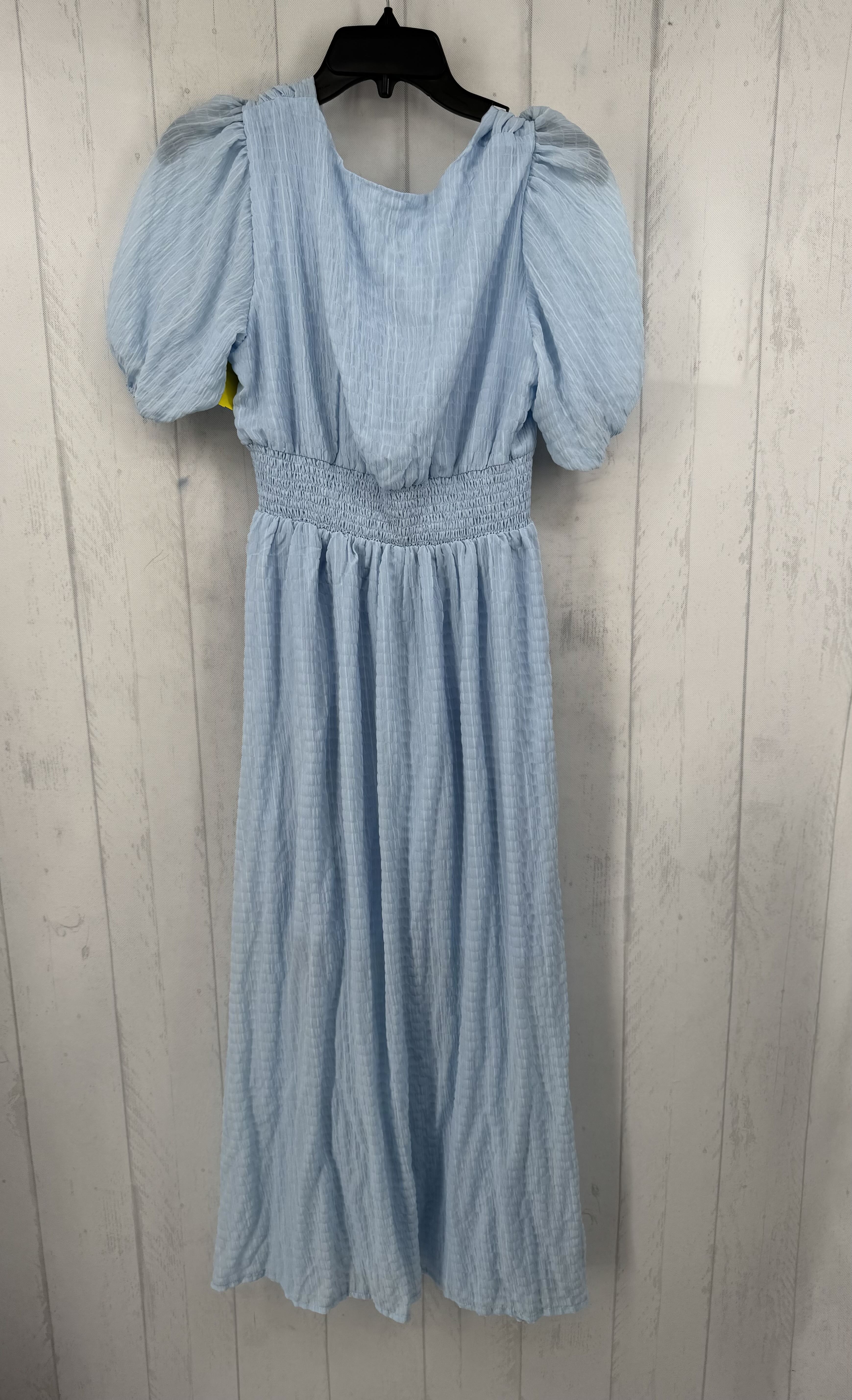 M gathered button front v-neck s/s dress