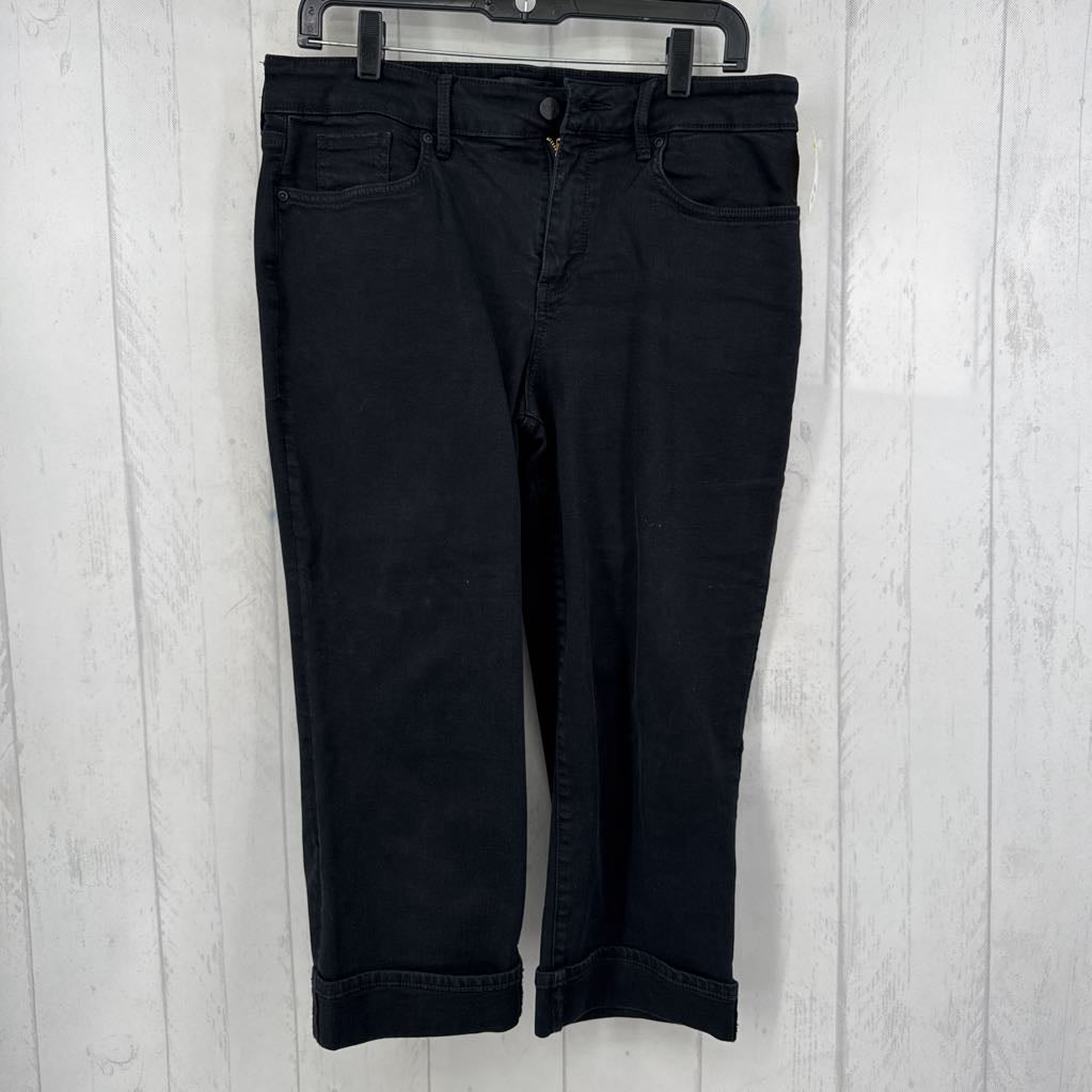 12 denim cuffed capris