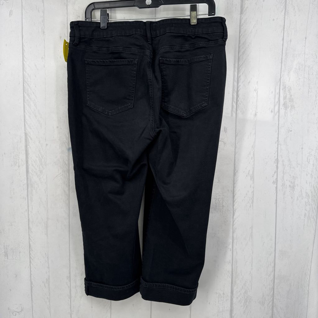 12 denim cuffed capris