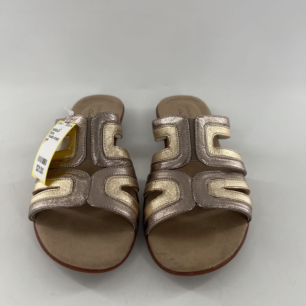 7 metallic strappy sandal