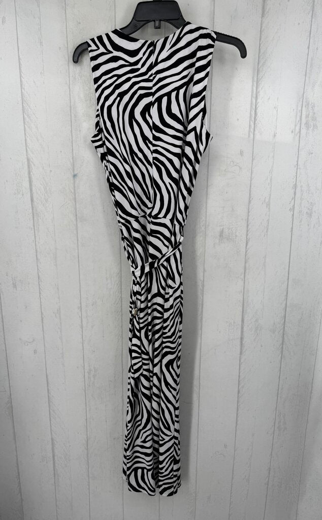 M zebra print slvls jumpsuit