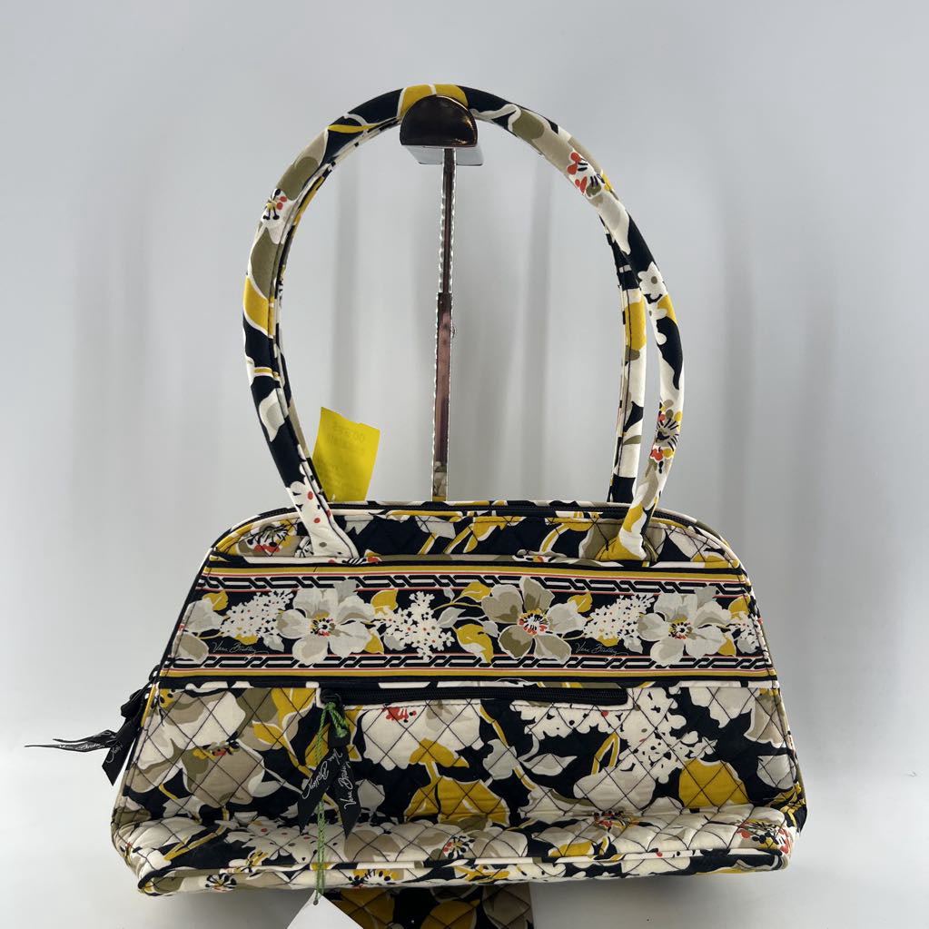 R88 quilted flo print satchel