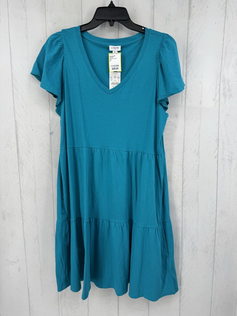 R70 M v-neck tiered flutter slv dress