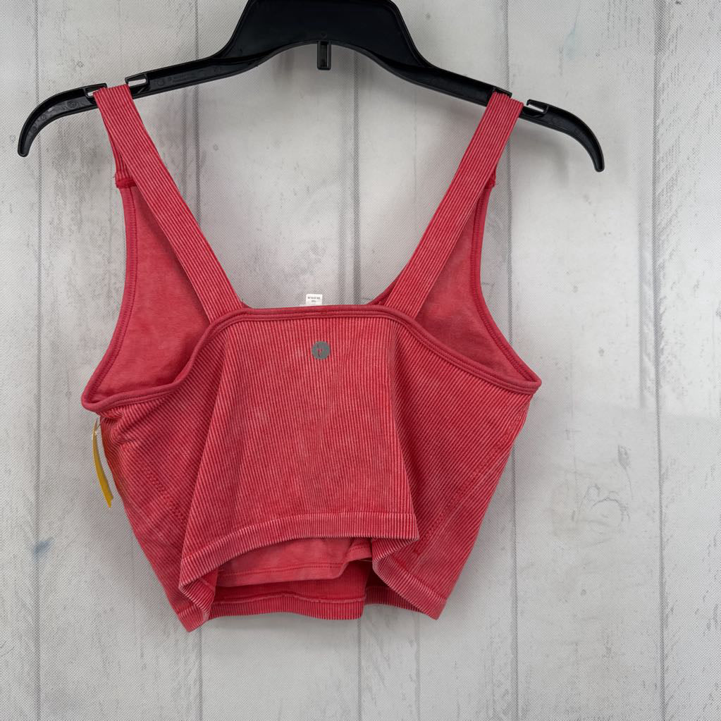 L ribbed crop tank