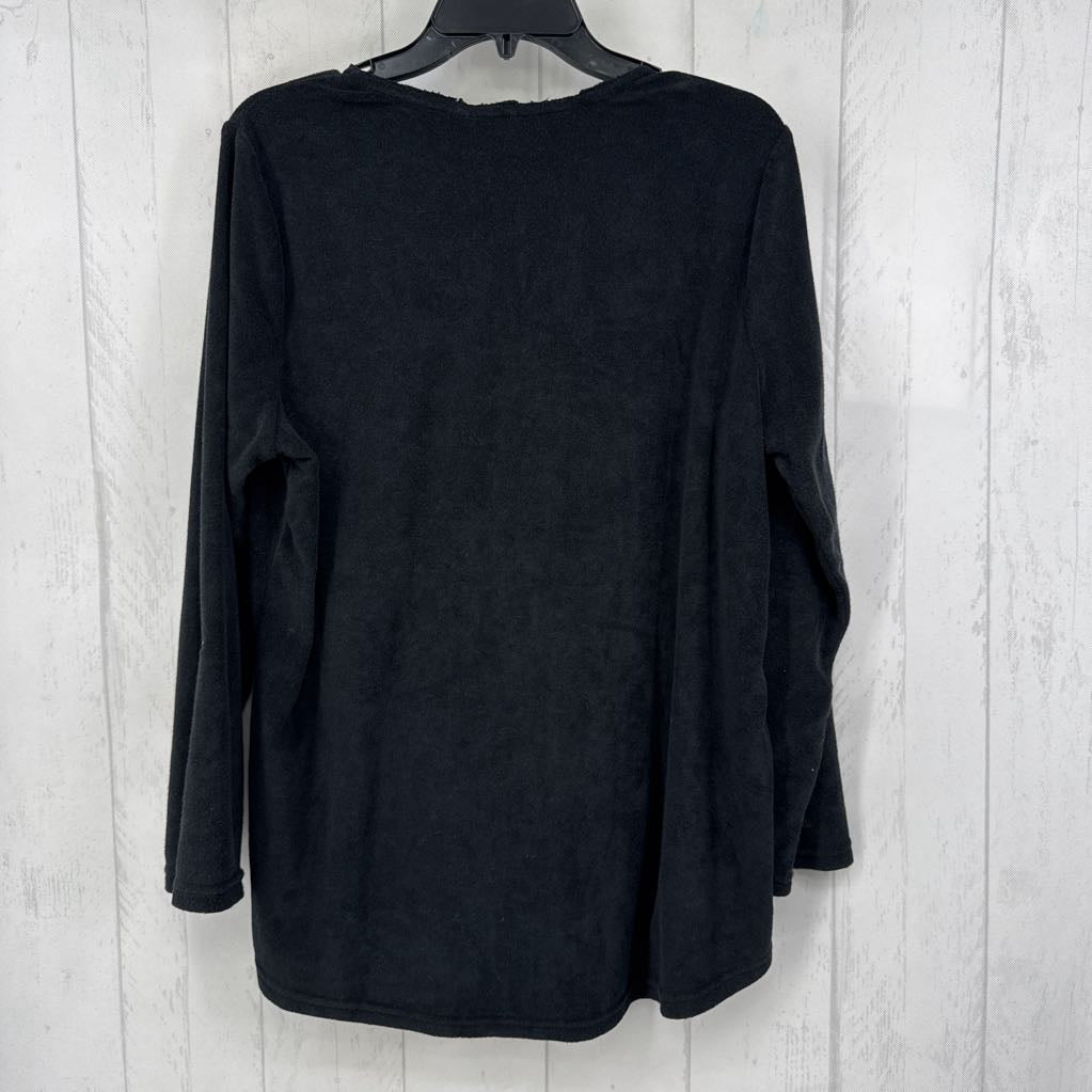 M terry cloth zip-up l/s jacket