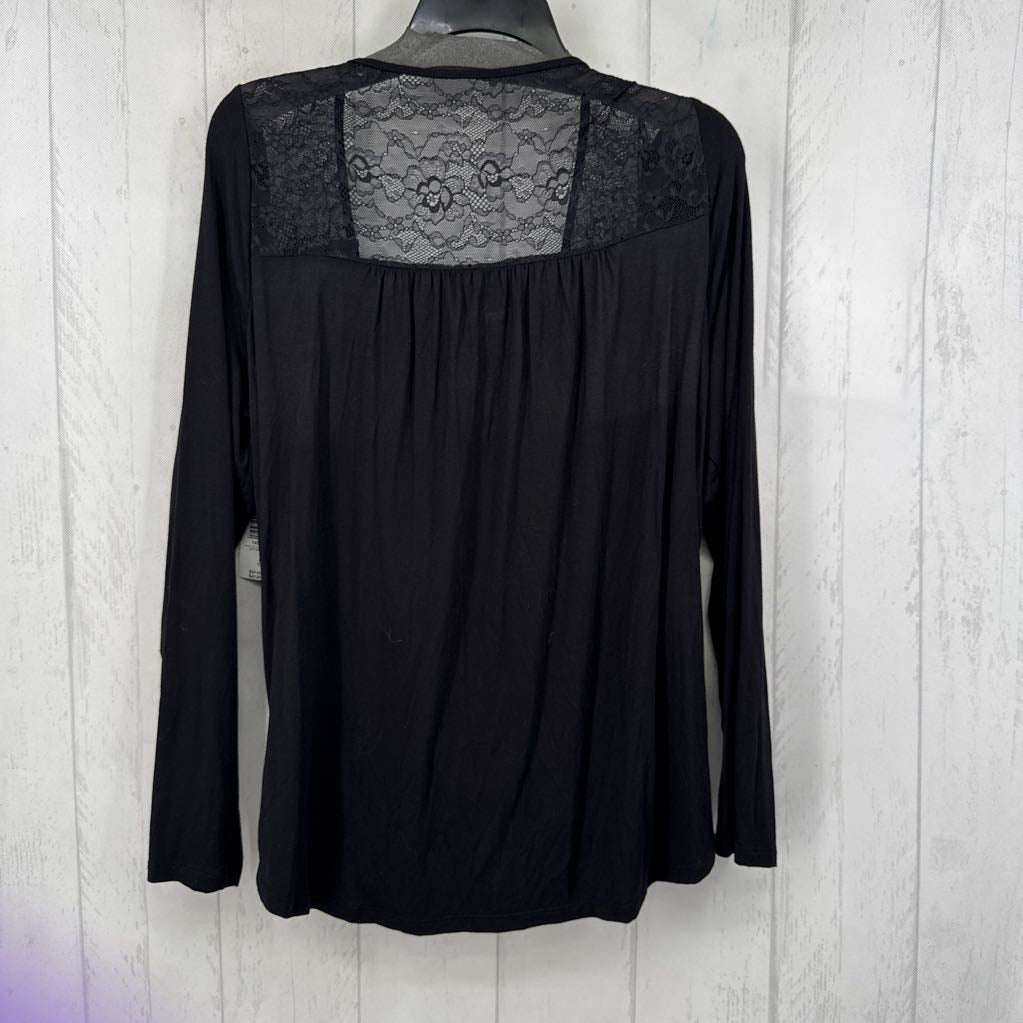 R40 L lace accent crossover l/s top