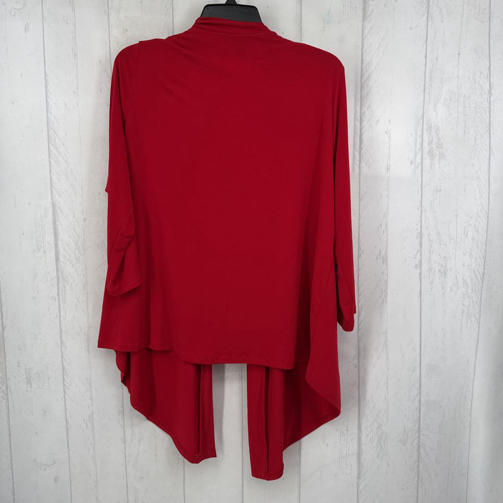 R45 L draped front 3/4 slv cardi