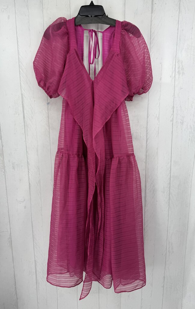 2 organza ruffled s/s dress