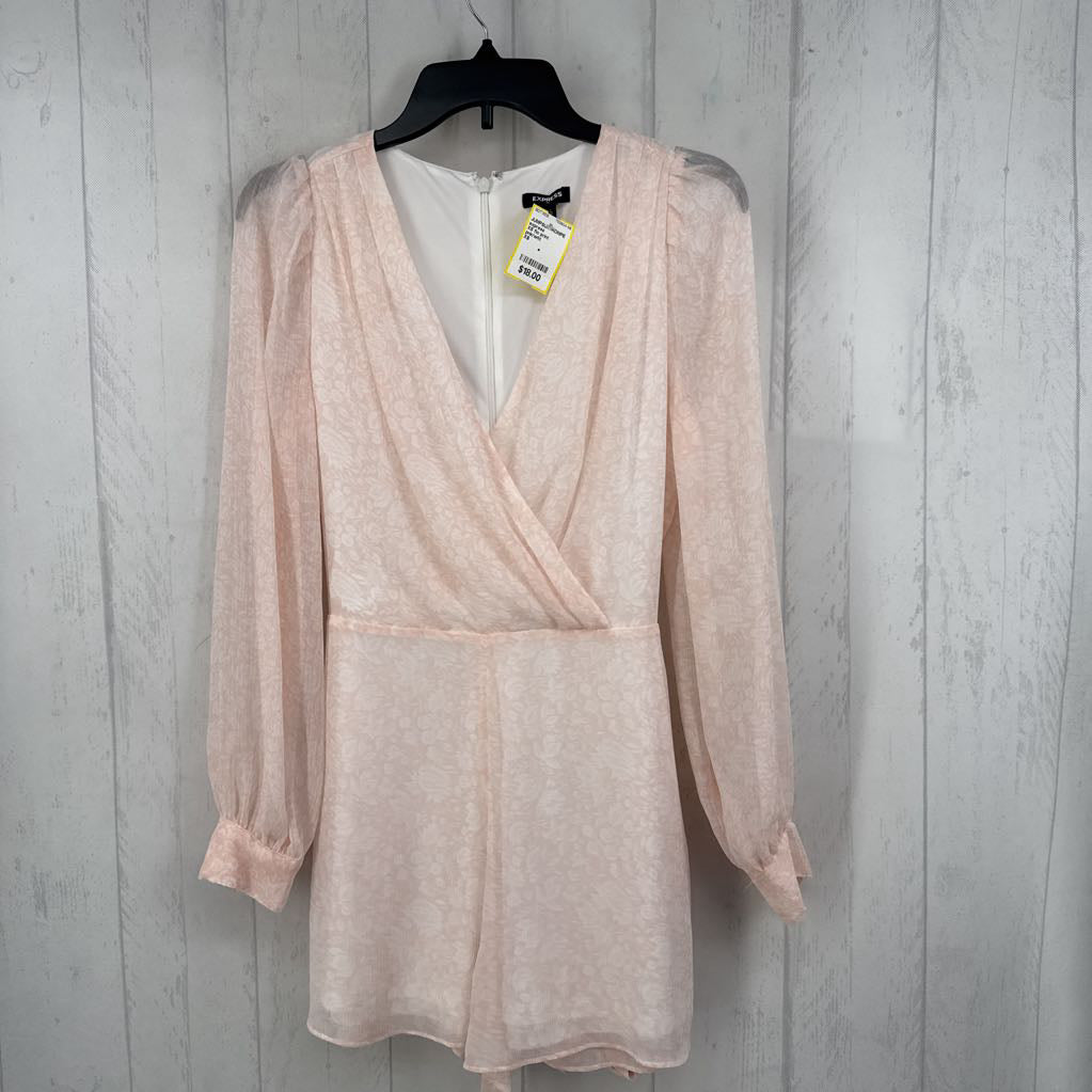 XS flo print crossover l/s romper