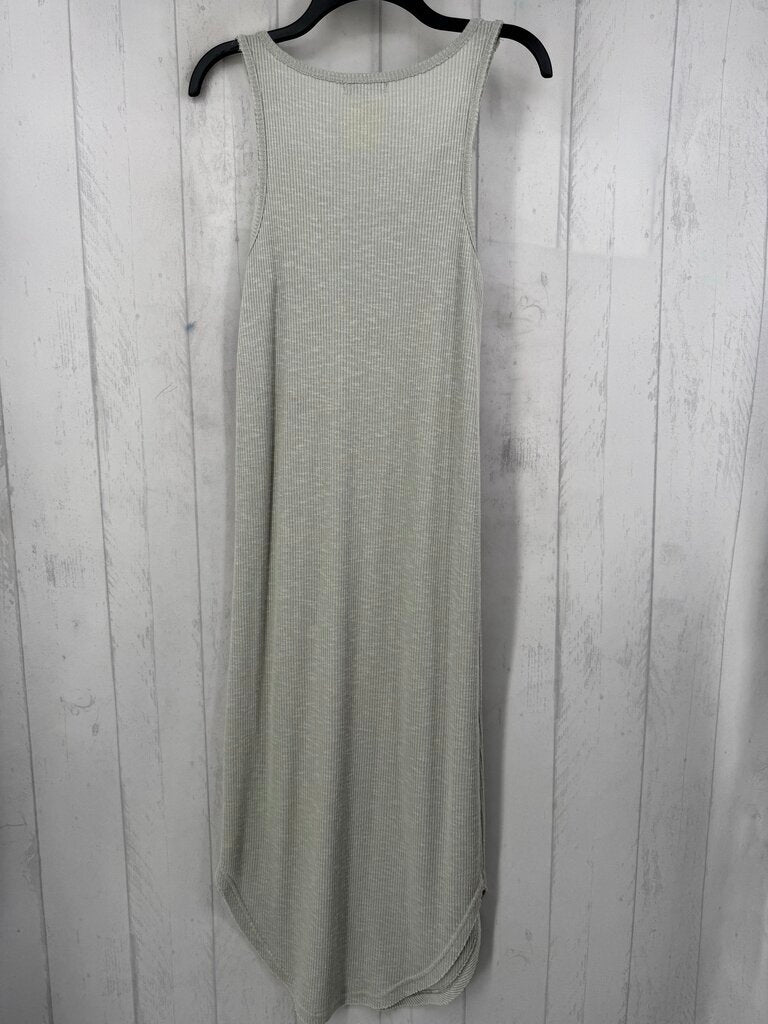 S ribbed scoop neck slvls dress