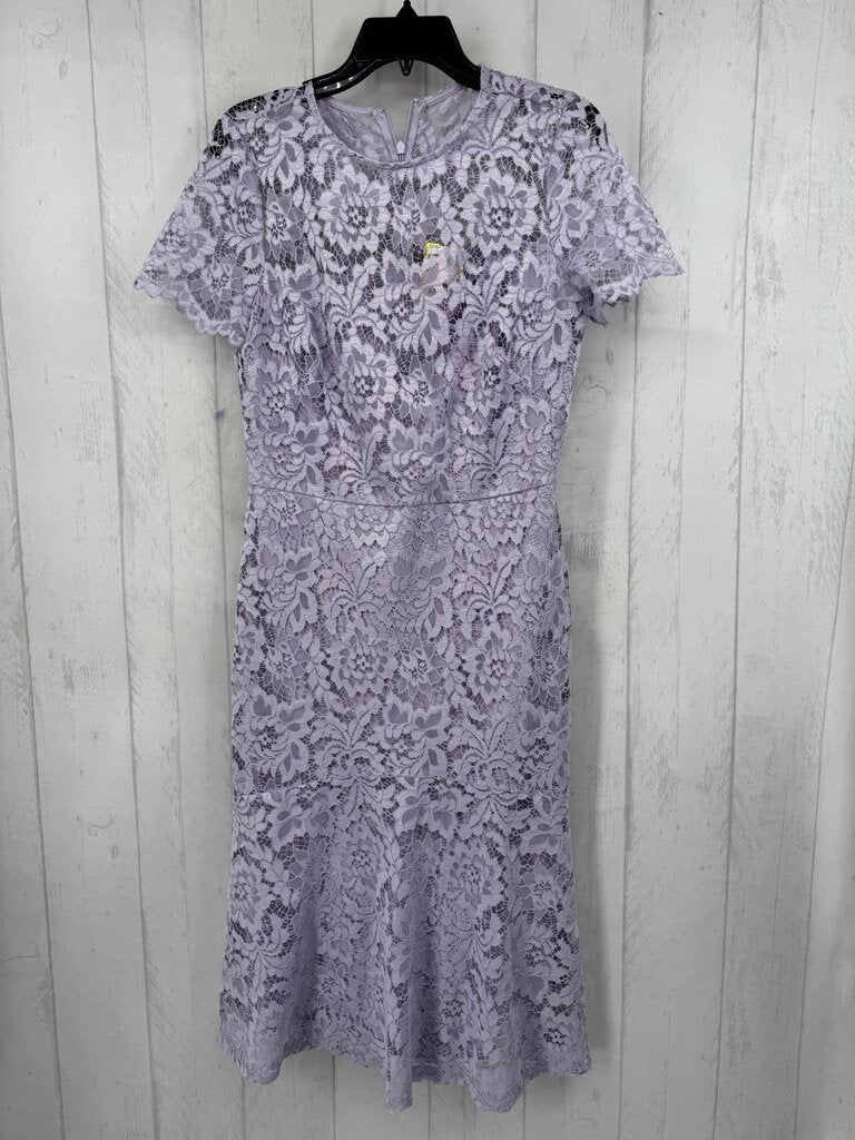 8 lined lace sheathdress s/s