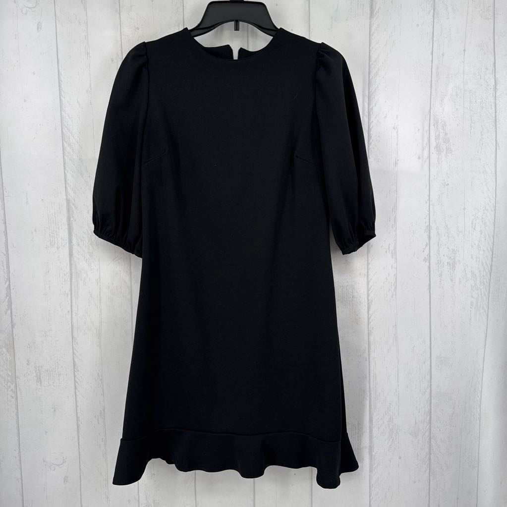 S flutter hem elbow slv sheathdress
