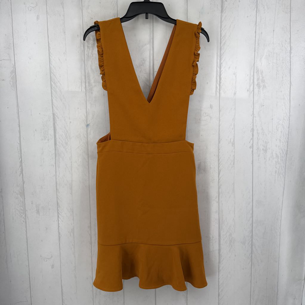 M v-neck ruffled jumper
