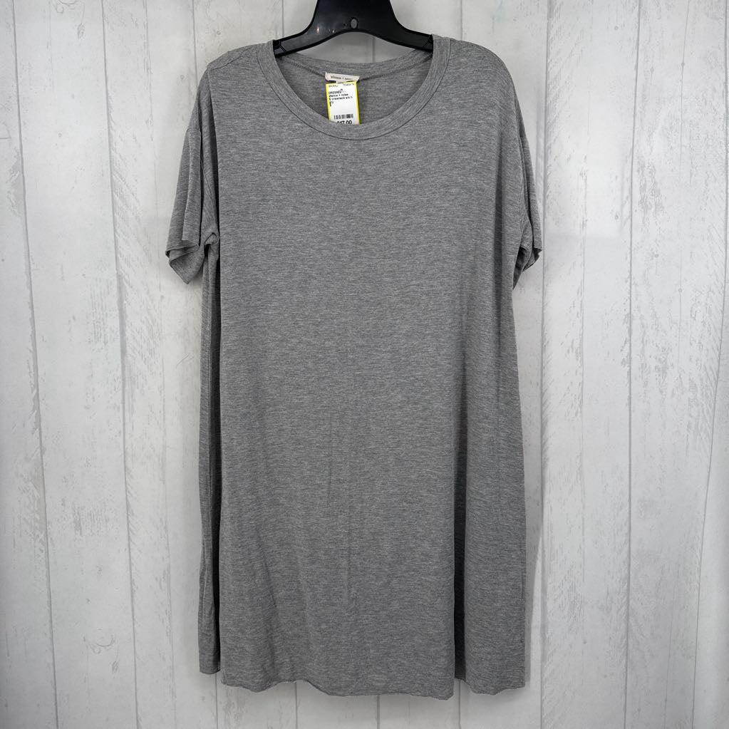 S crewneck s/s t-shirt dress