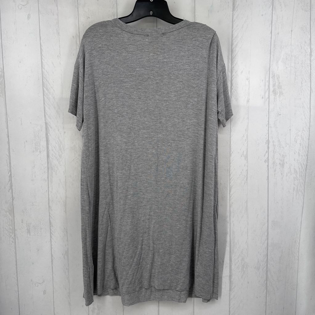 S crewneck s/s t-shirt dress