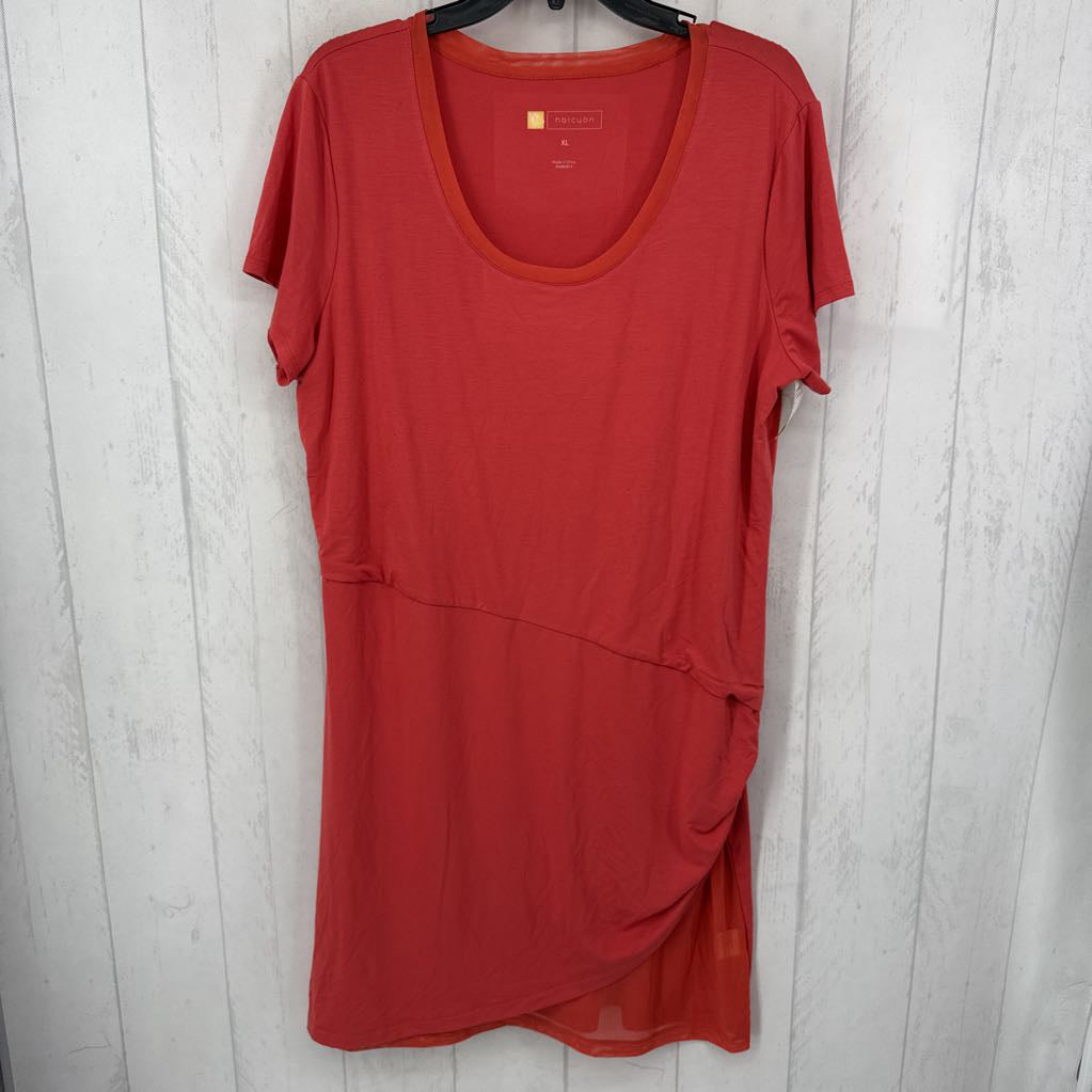 XL round neck s/s dress