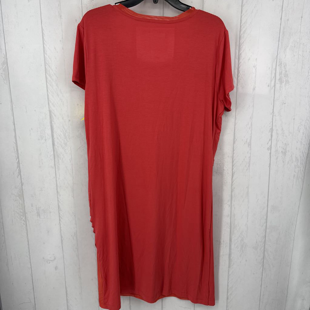 XL round neck s/s dress