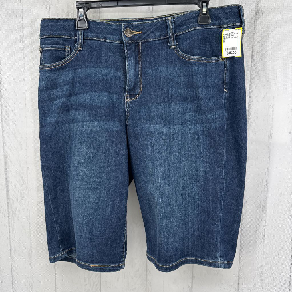 14 denim bermuda shorts