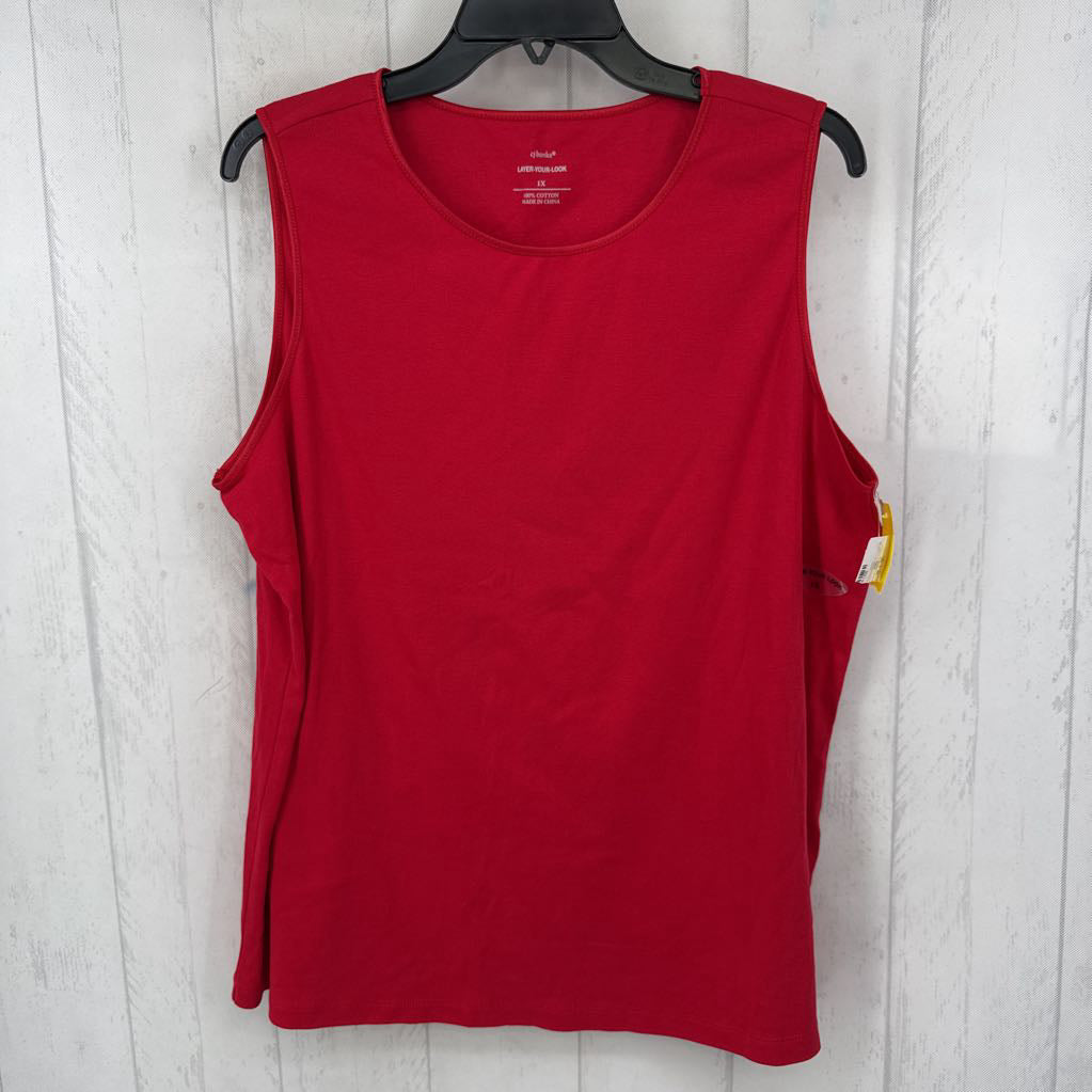 1X basic knit tank