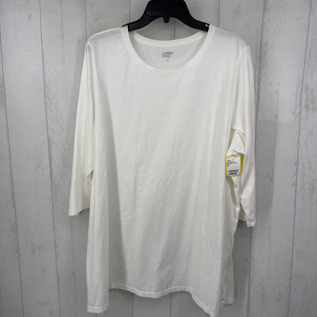2X basic 3/4 slv tee