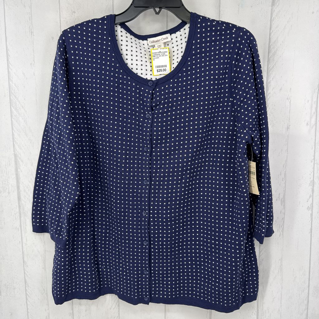 R90 1X mini dot 3/4 slv cardi