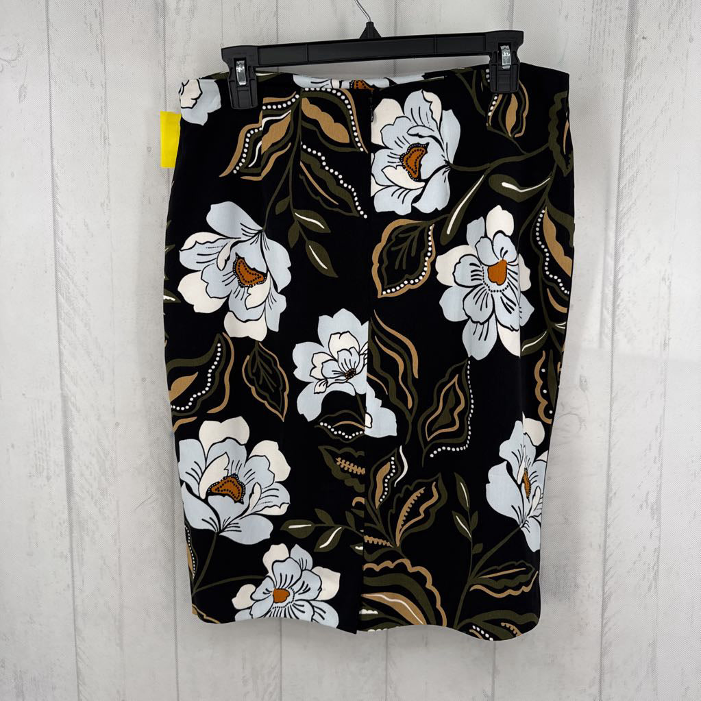 6 flo print skirt