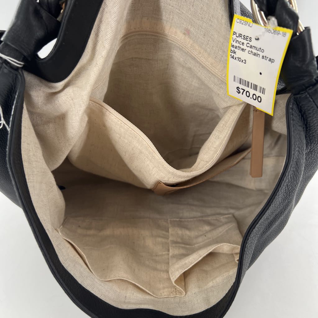 leather chain strap handbag