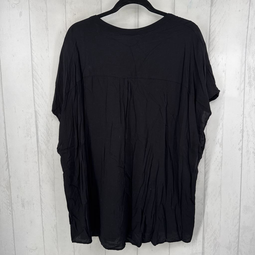 4X button down s/s top