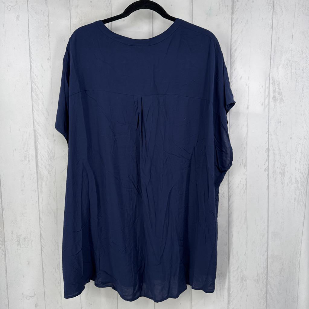 4X button down s/s top