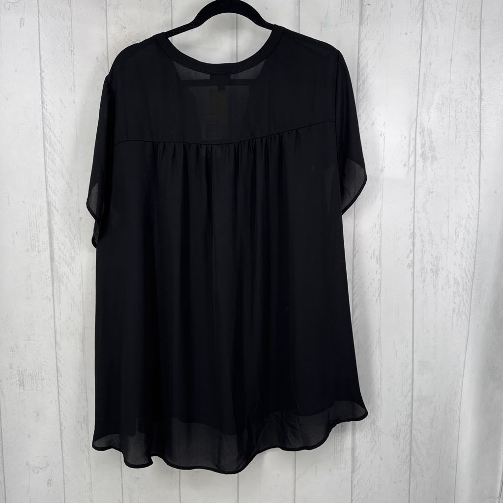 R40 3X split neck s/s hi-lo top
