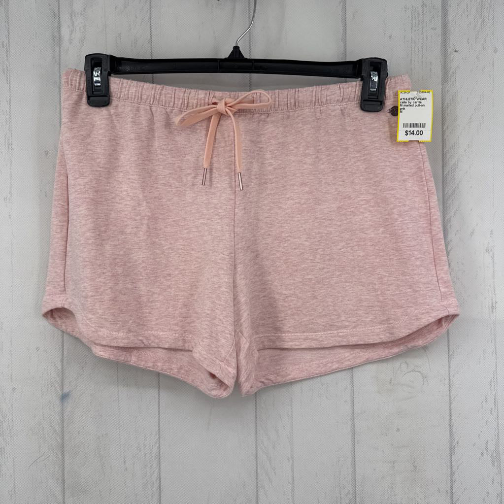 M marled pull-on shorts