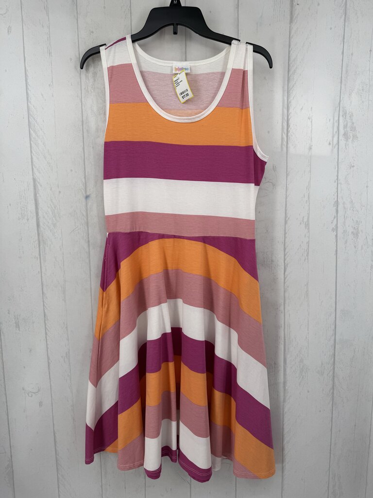 L striped slvls dress