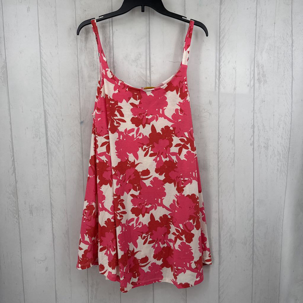L flo print slvls active dress/skort