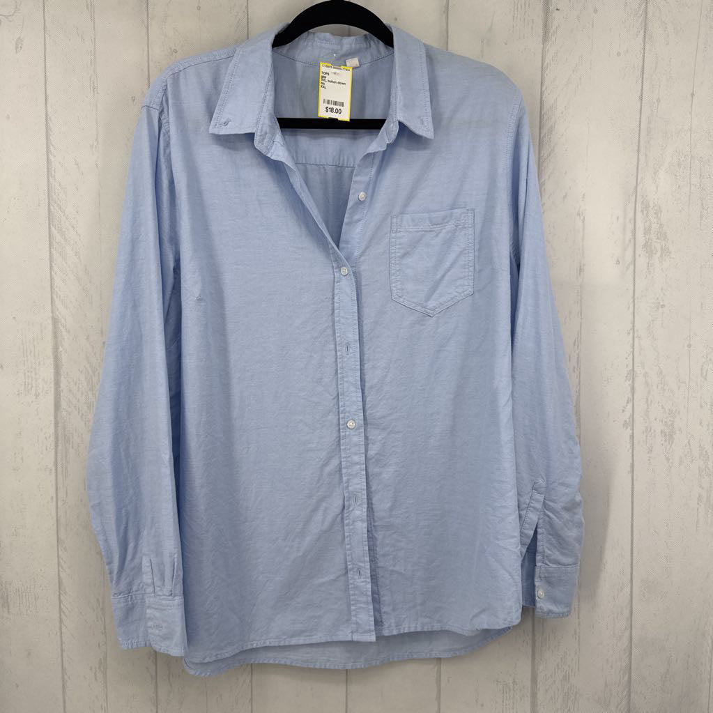 XXL button down l/s top