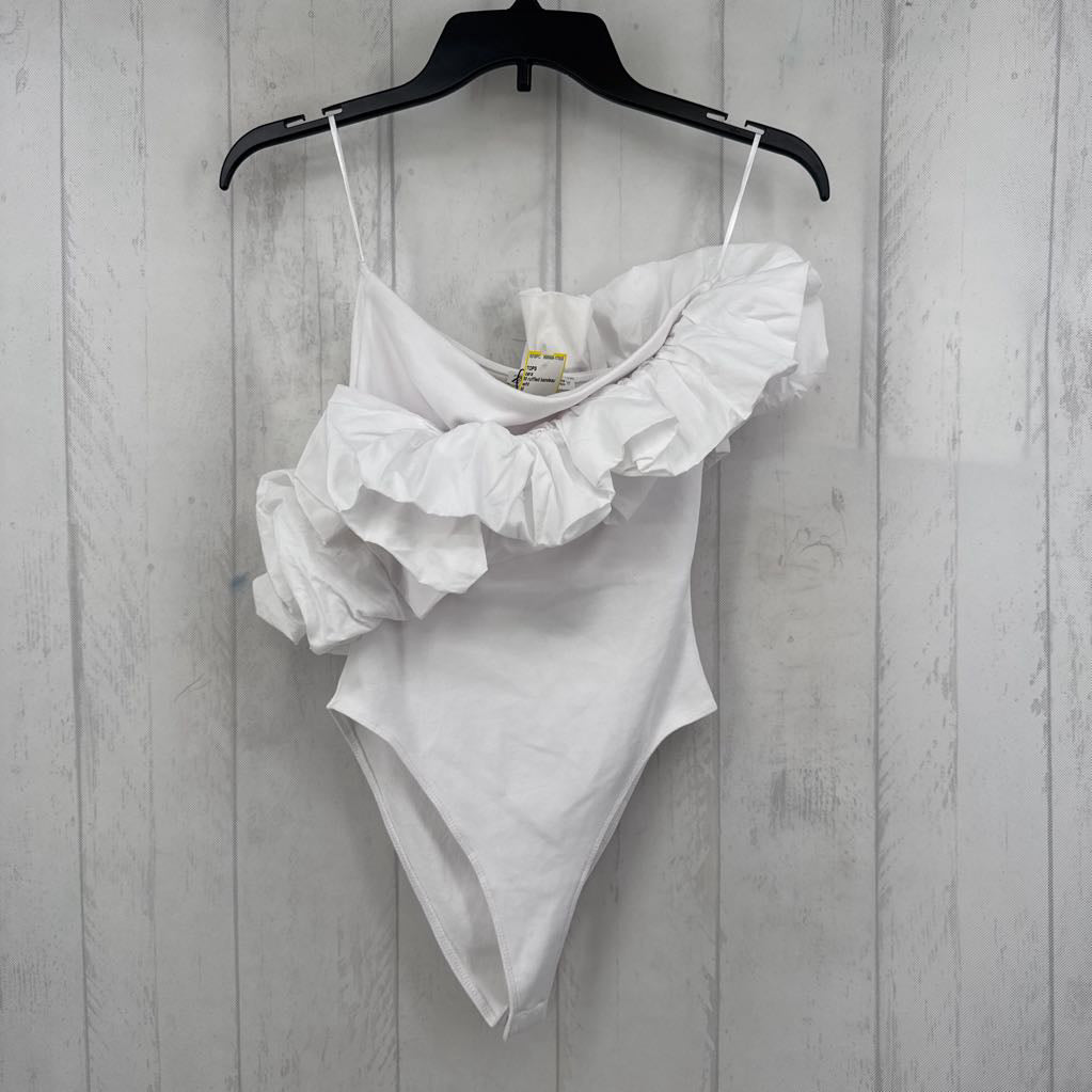 M ruffled bandeau bodysuit