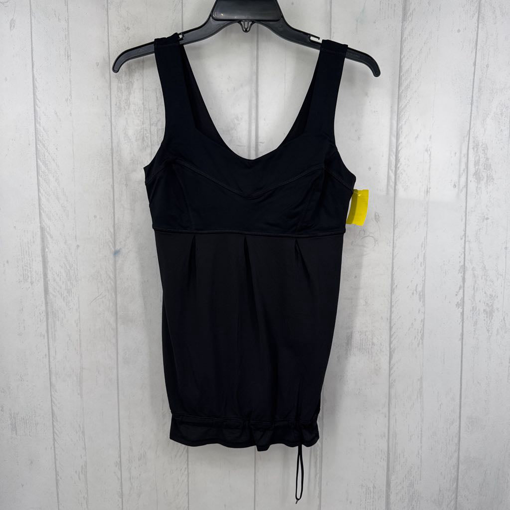 6 v-neck drawstring waist tank