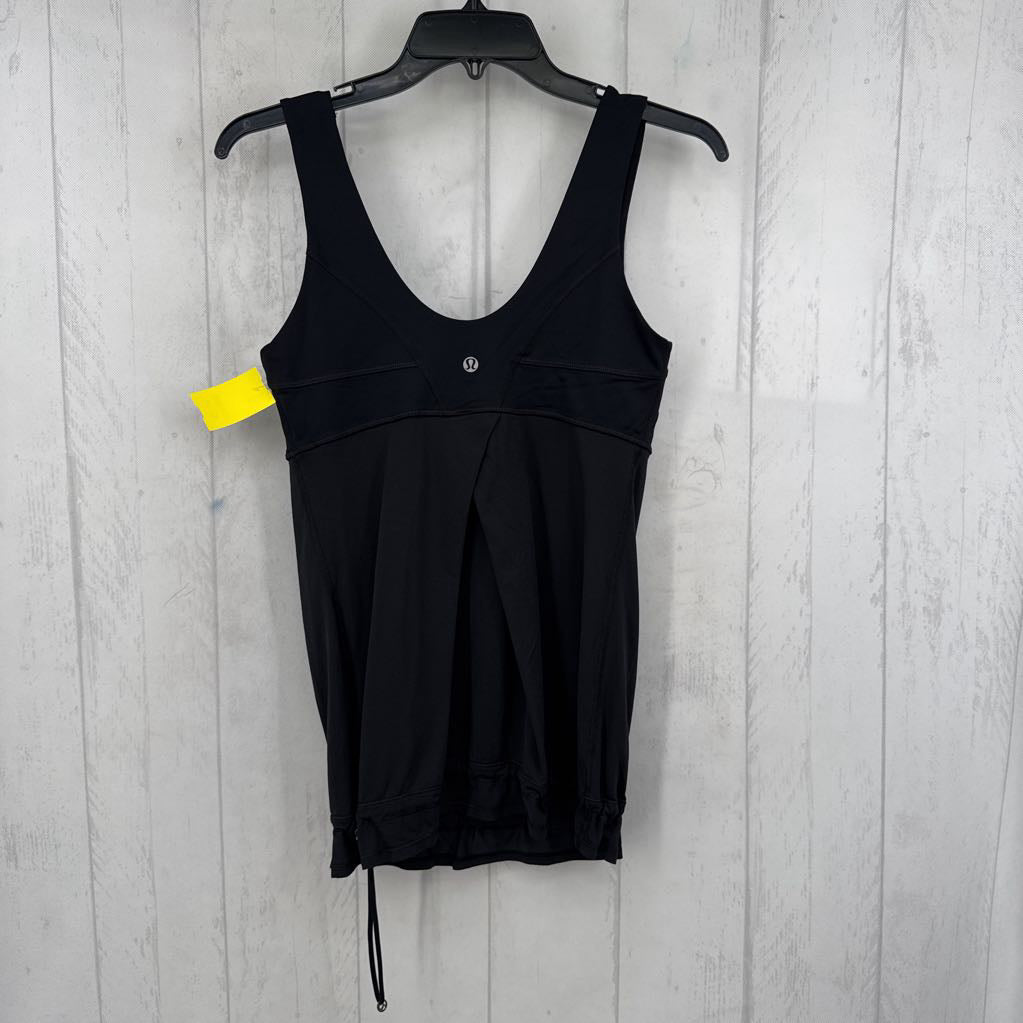 6 v-neck drawstring waist tank